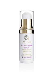 Hylunia Night Renewal Serum, Anti-age and Sensitive Skin Care